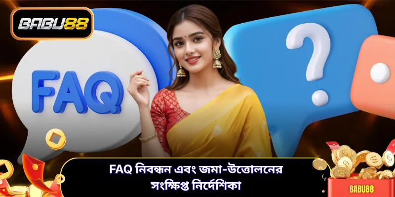 FAQ নিবন্ধন এবং জমা-উত্তোলনের সংক্ষিপ্ত নির্দেশিকা