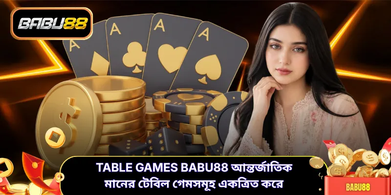 Table Games BABU88 আন্তর্জাতিক মানের টেবিল গেমসমূহ একত্রিত করে