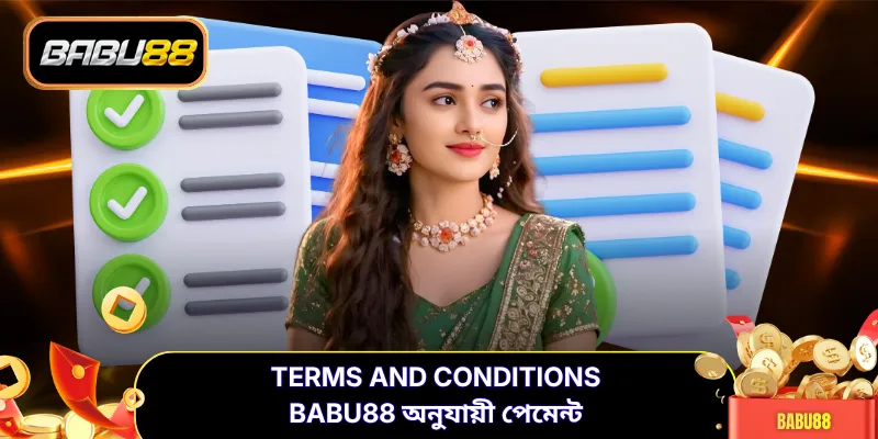 Terms and Conditions BABU88 অনুযায়ী পেমেন্ট